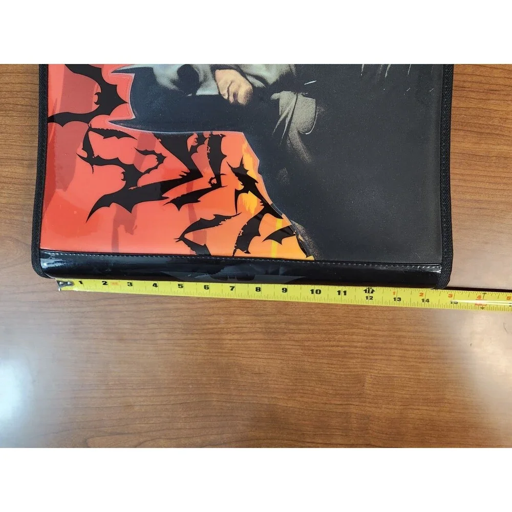 Batman Begins DC Comics 3 Ring Zip Vinyl Back To School Notebook Binder NWT
